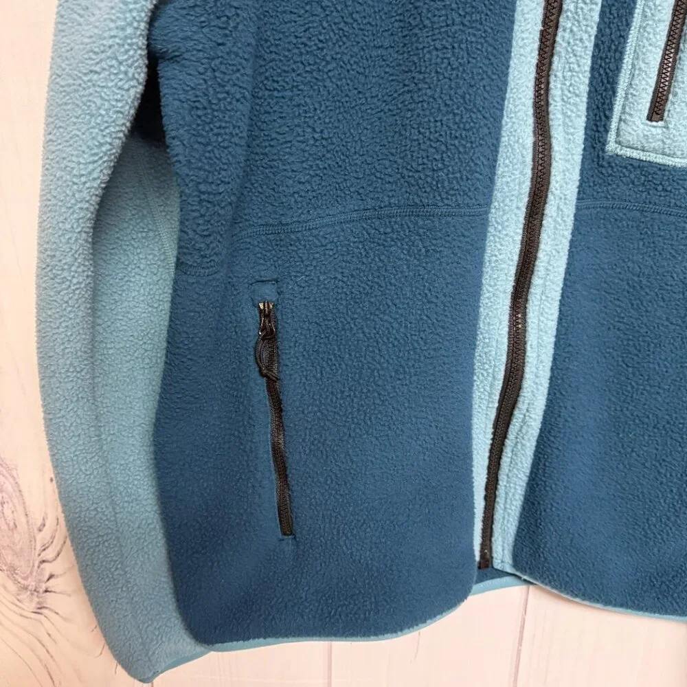 The North Face Men’s Yumiori Full Zip Fleece Jacket Medium Blue‎ EUC